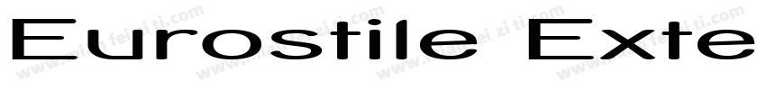 Eurostile Extend字体转换